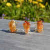 Very special rough citrine gemstone rings for women, handmade with love in Brazil and adjustable to every ring size.