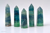 Blue-green towers of Fluorite crystals