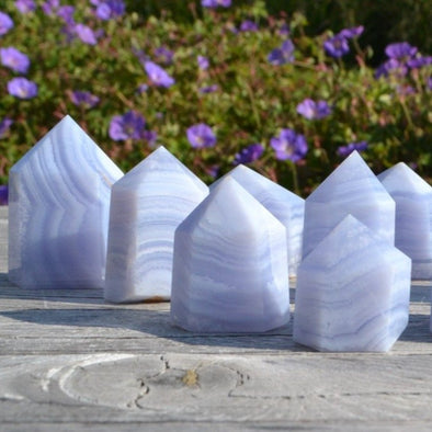 Blue Lace Agate Tower