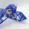 Hand Carved Crystal Smoking Pipes with Metaphysical Properties, Blue Smelt Quartz Pipes