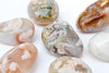 Cherry Blossoms Palm Stone, Flower Agate Palmstone,  Sakura Agate,  Cherry Blossom Flower Point Crystals, Cherry Blossom Agate Palmstone