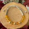 Beautiful citrine bracelet with gold laminated  beads.