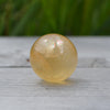 Natural Gem A+ Grade Quality Optical Honey Calcite Spheres from Mexico, with RAINBOWS